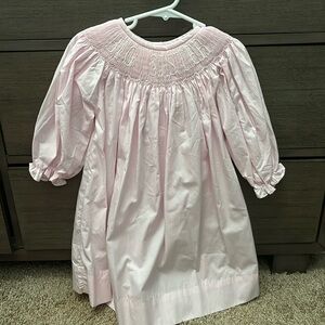Pink Striped Big Sister Dress